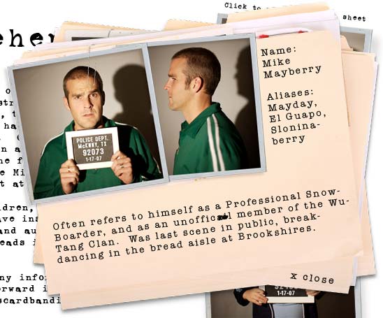Mike's rap sheet